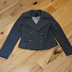 Smythe Equestrian Dark Gray Peacoat Size 8